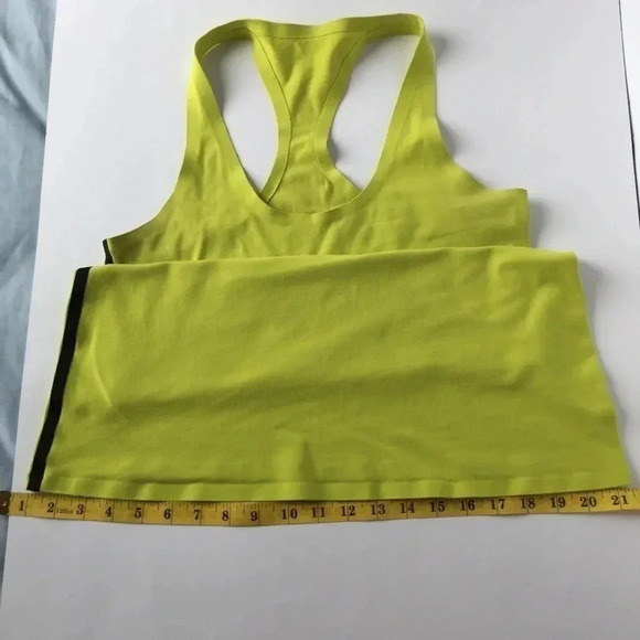 Lululemon Reversible neon yellow green racerback tank top size medium - Picture 8 of 17